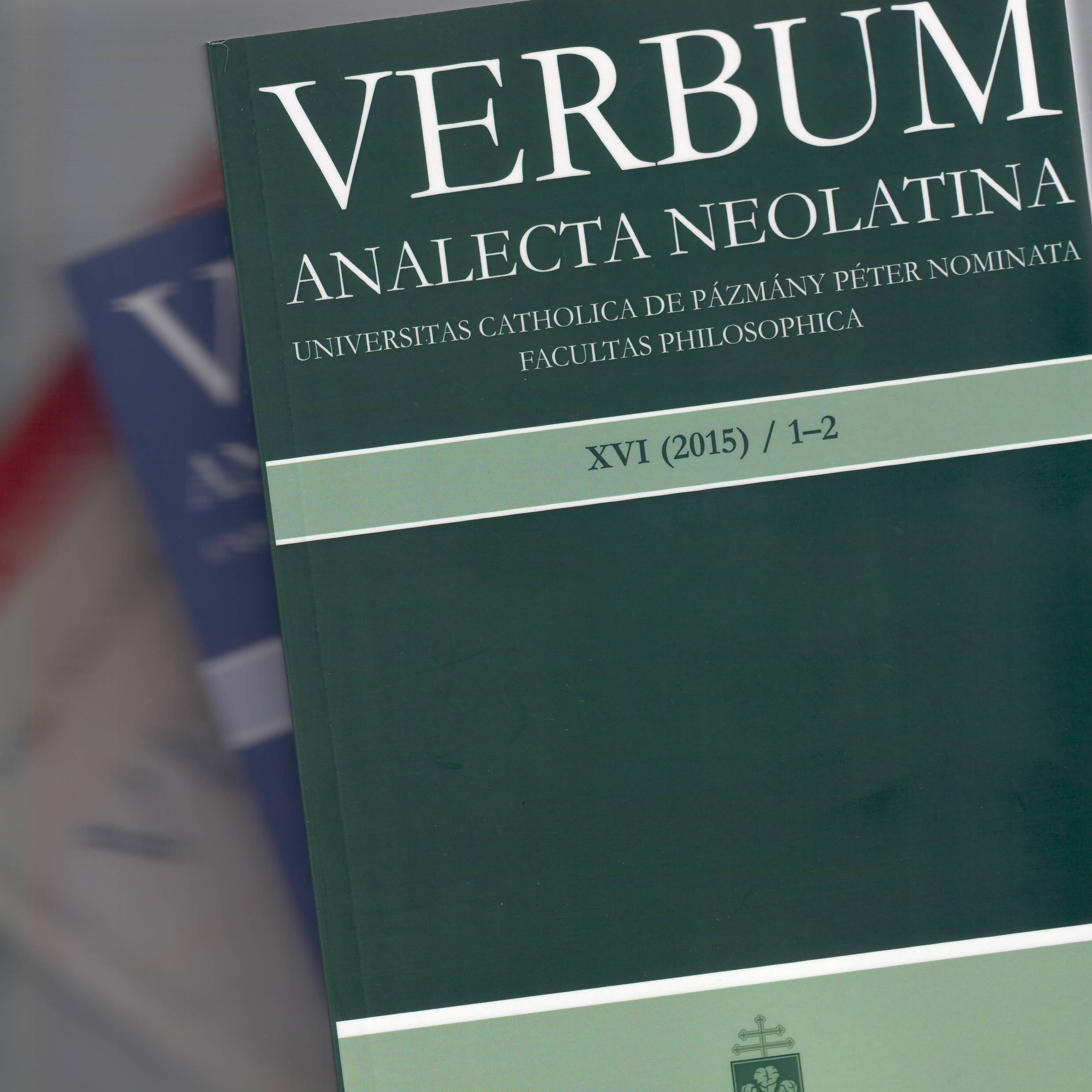 VERBUM Analecta Neolatina 2015/1-2