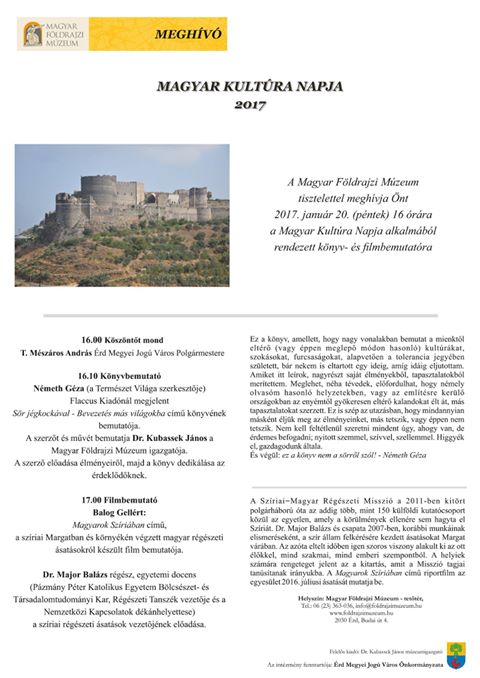 Beszámoló a Szíriai-Magyar Régészeti Misszióról