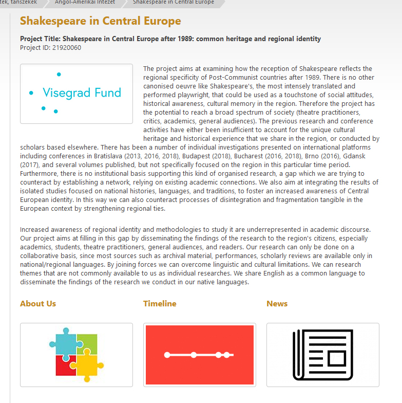 Launch of Project Website