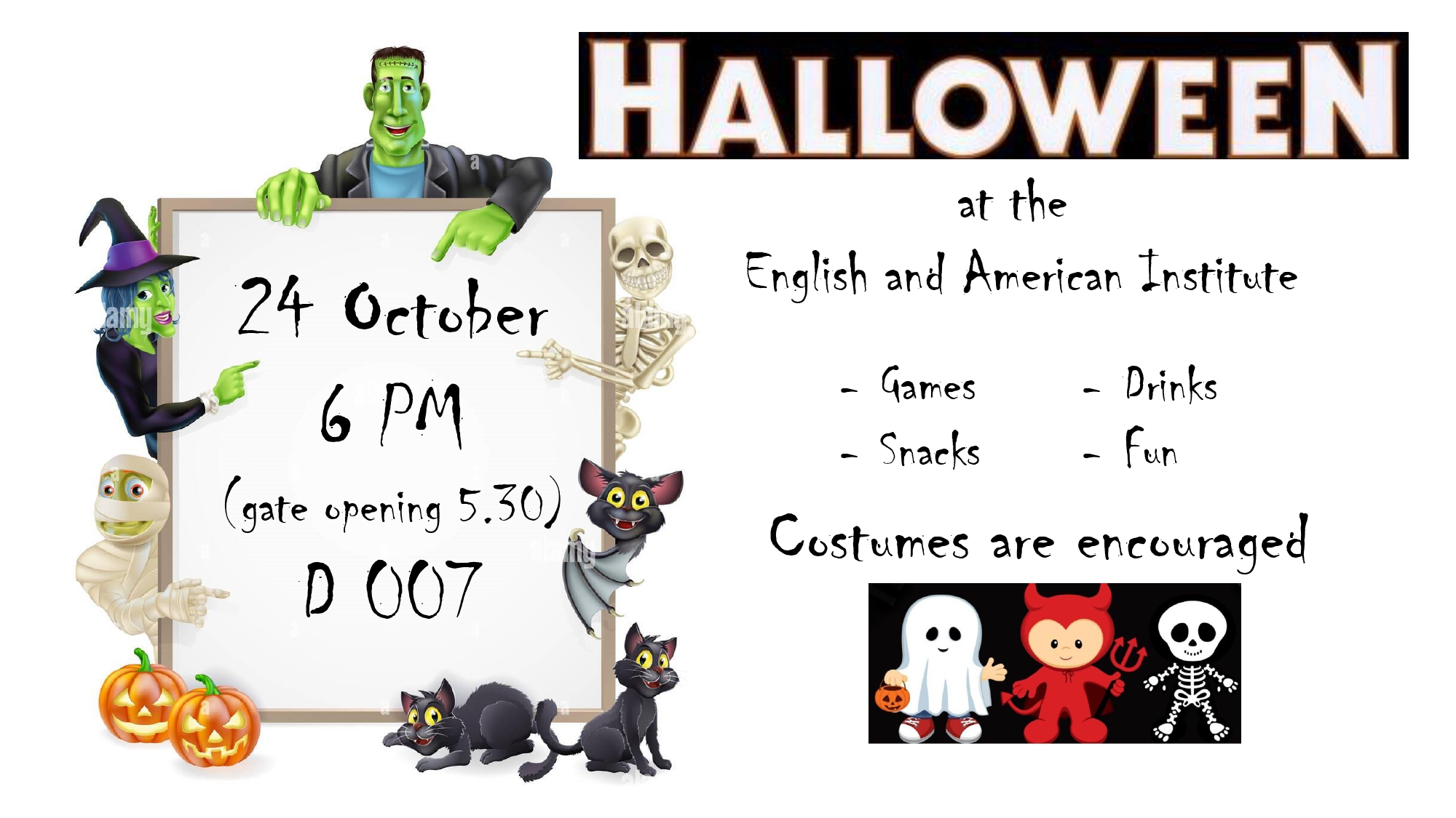 Halloween at the Institute of English and American Studies