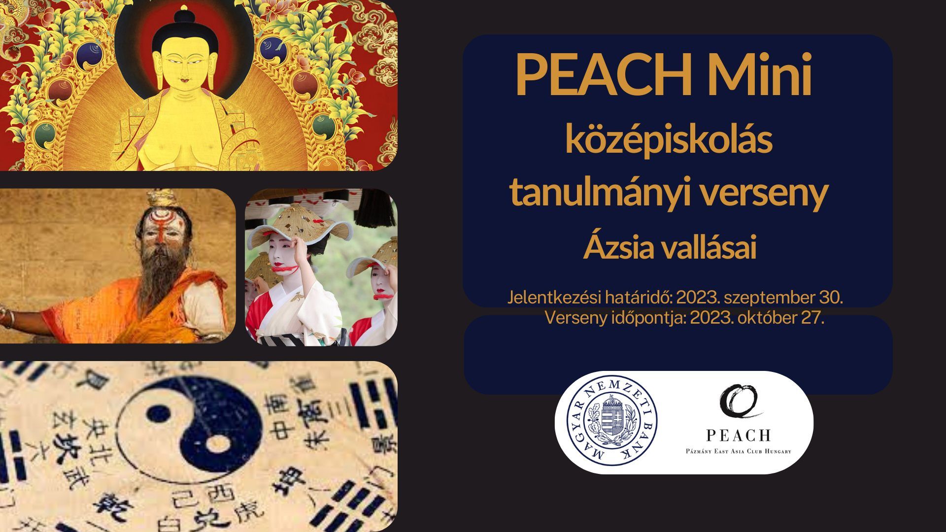 PEACH Mini középiskolás tanulmányi verseny - Ázsia vallásai