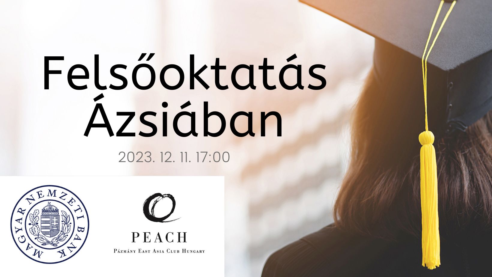Kínai ösztöndíjak és tanulási lehetőségek - PEACH workshop