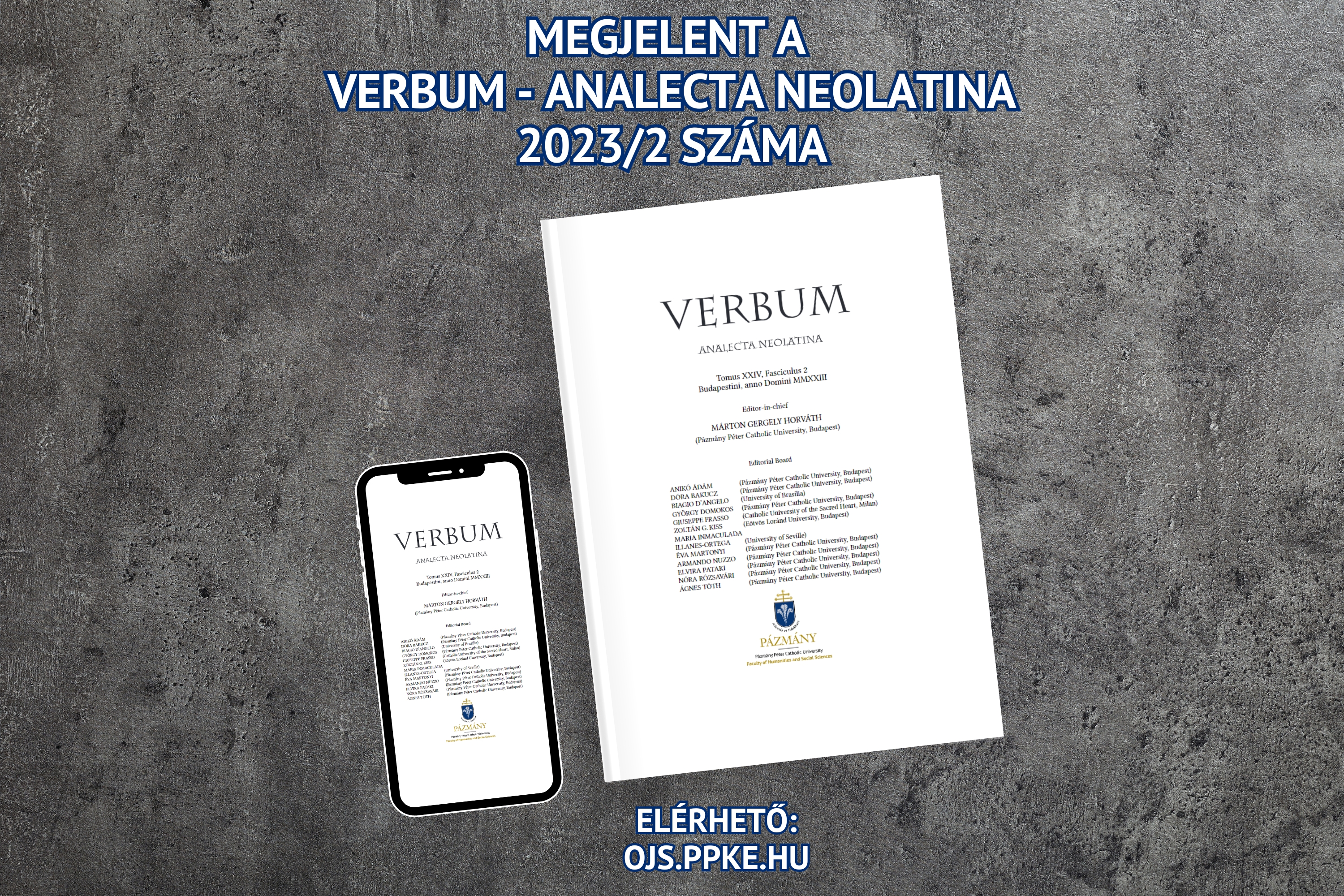 Megjelent a Verbum - Analecta Neolatina 2023/2-es száma