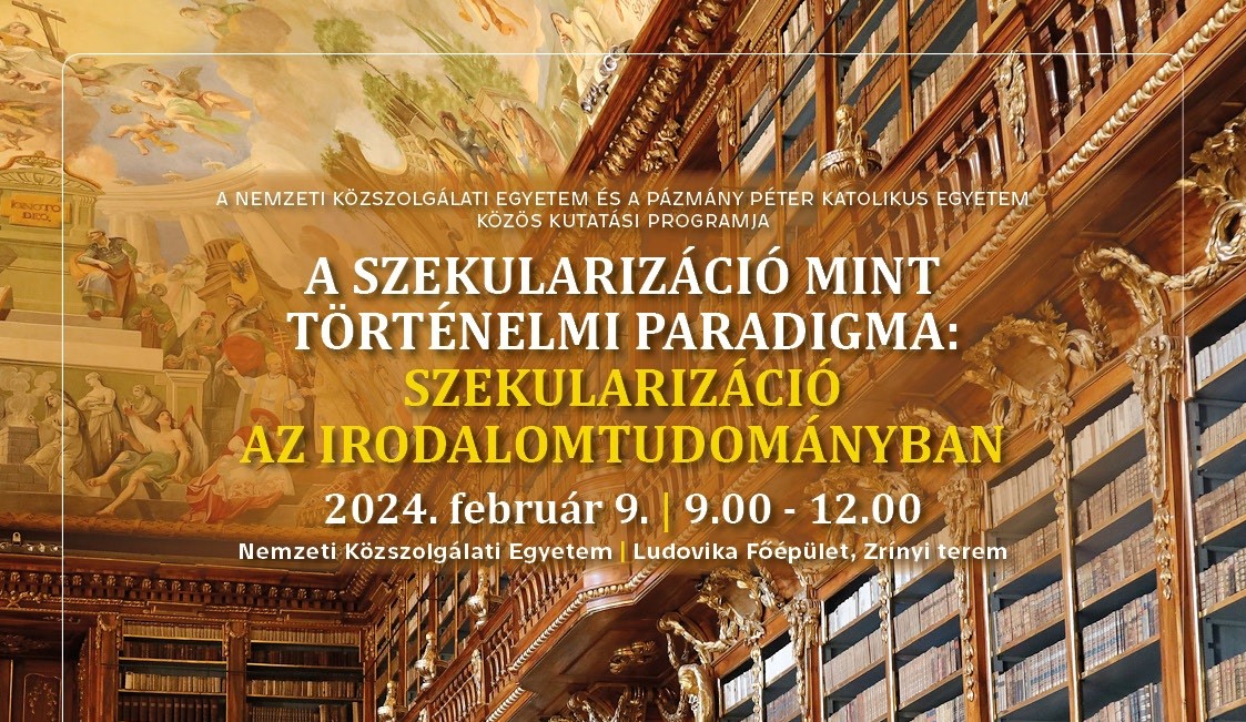 Botos Máté előadása „A szekularizáció az irodalomtudományban” című konferencián
