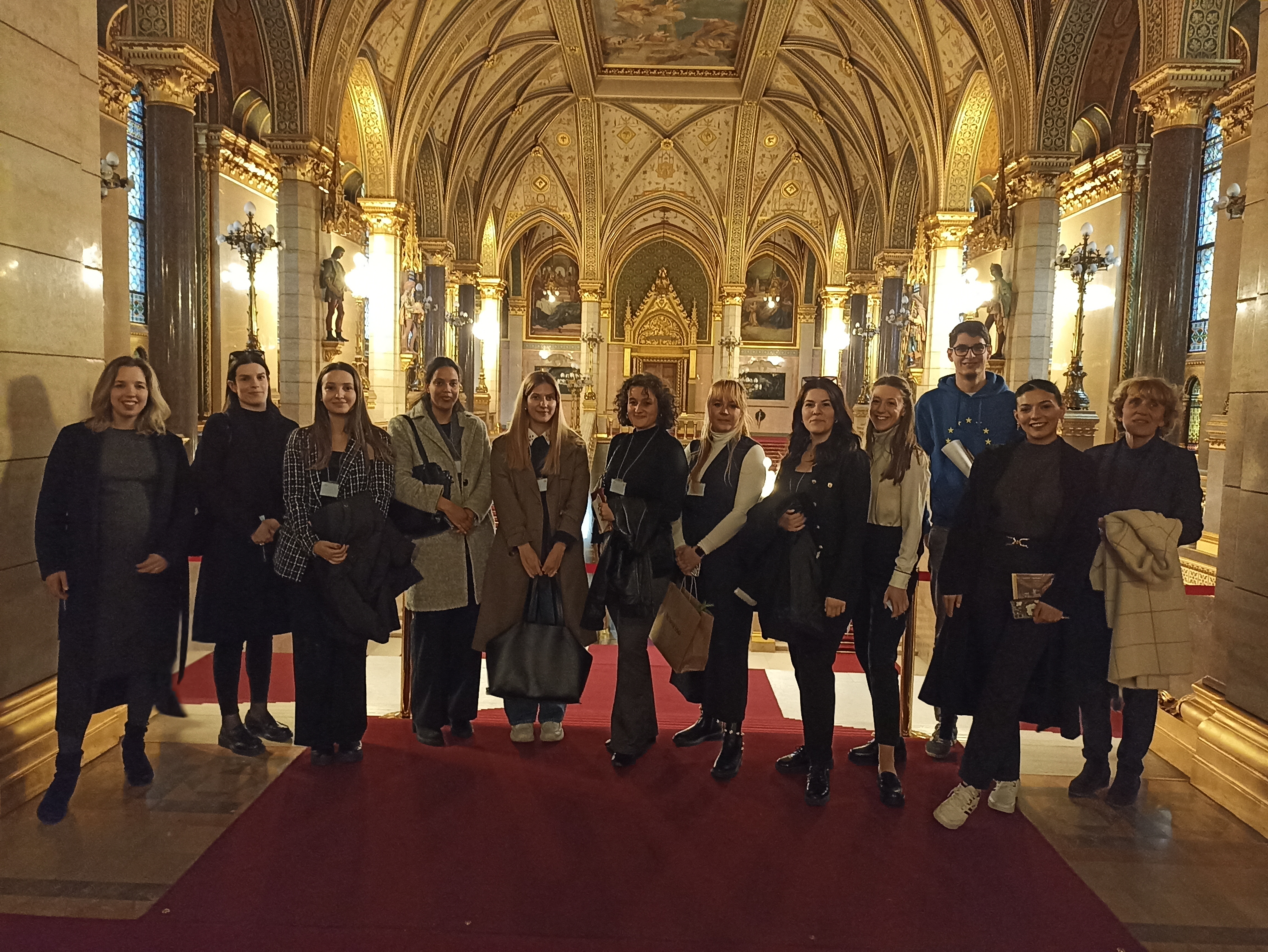 A kulturális diplomácia szakirányos hallgatók látogatása a Parlamentben