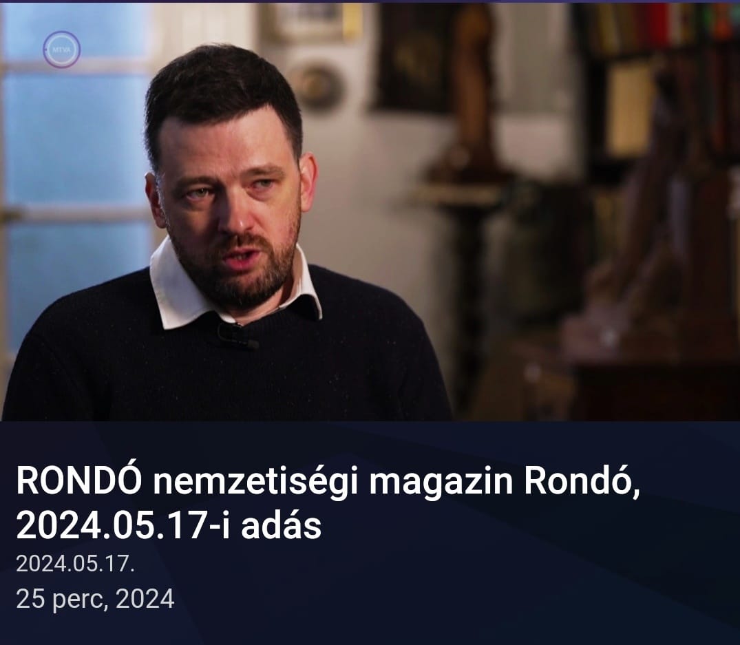 Portréfilm a Magyar Televízió Rondó című műsorában Kovács Bálintról és a PPKE Armenológiai Tanszékéről