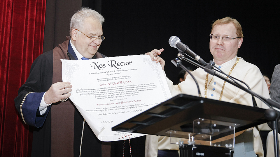 Dr. Ruben Mirzakhanyan Awarded Honorary Doctorate by Pázmány Péter Catholic University