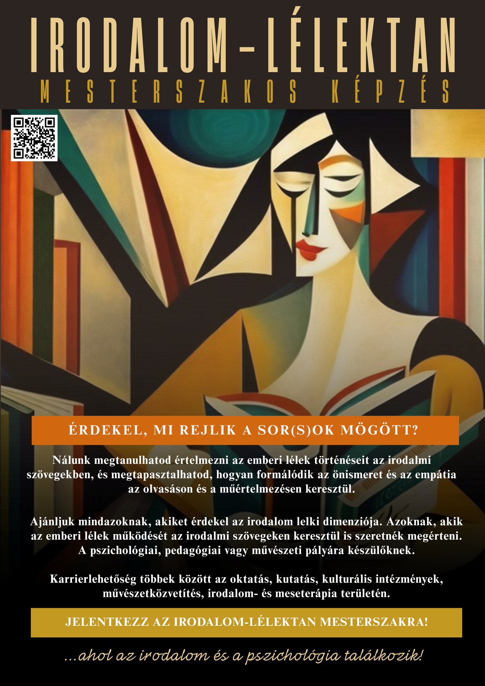 Érdekel, mi rejlik a sor(s)ok mögött? – Jelentkezz az Irodalom-lélektan mesterszakra!