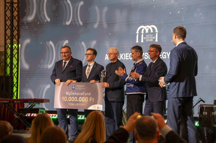 A Pázmány nyerte Az Év Egyeteme 2026 elismerést lelkiegészség kategóriában