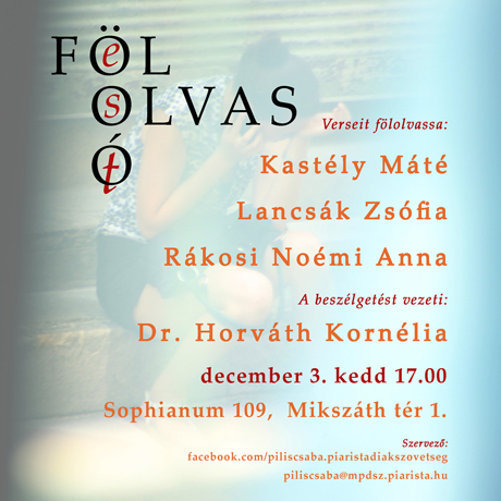 A Piarista Diákszövetség felolvasóestje