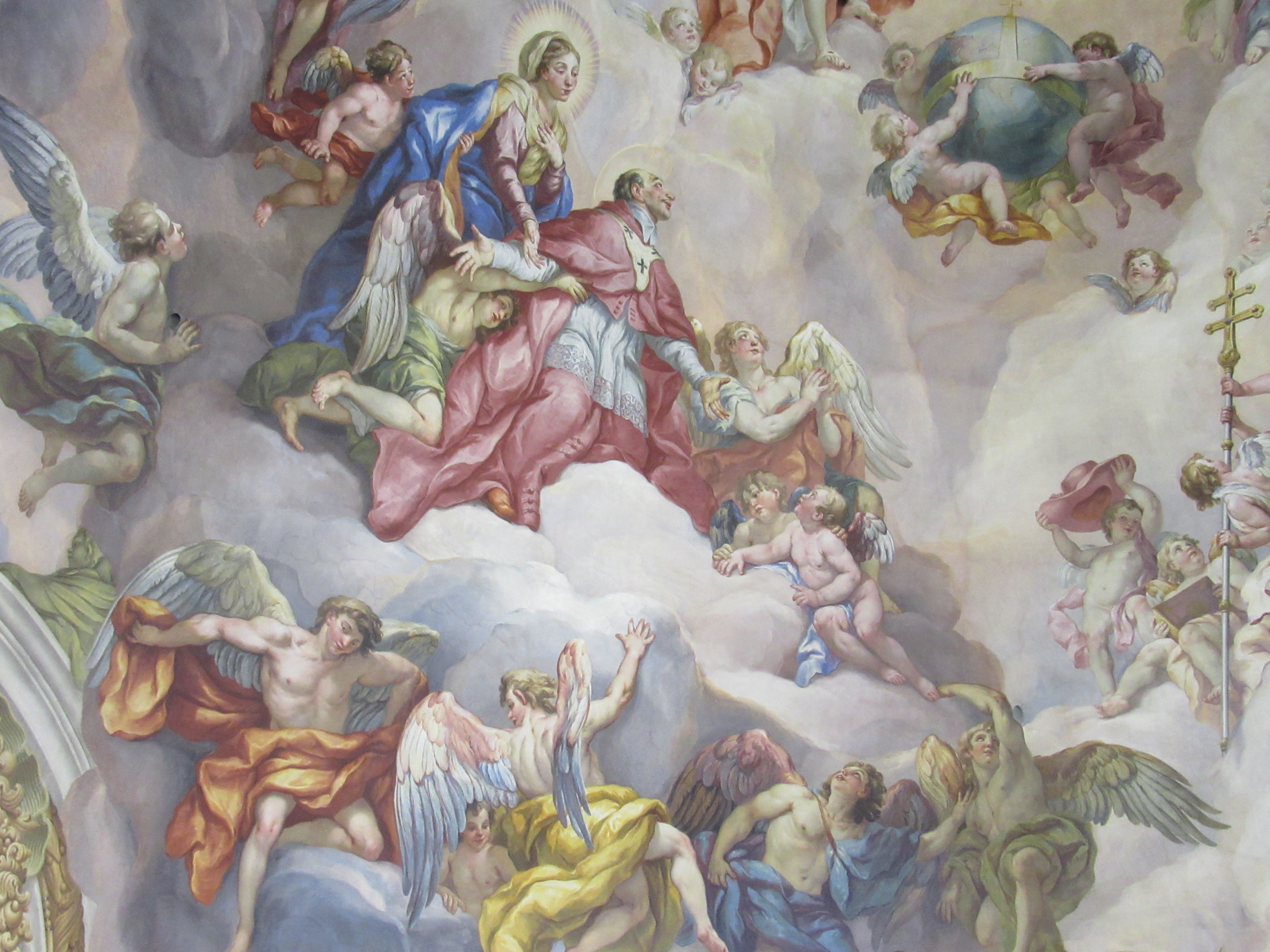 a Karlskirche kupolafreskója (M. S. N.)
